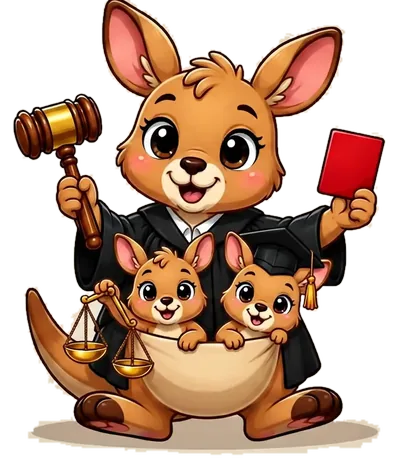Mascote Canguru do Cartada Jurídica
